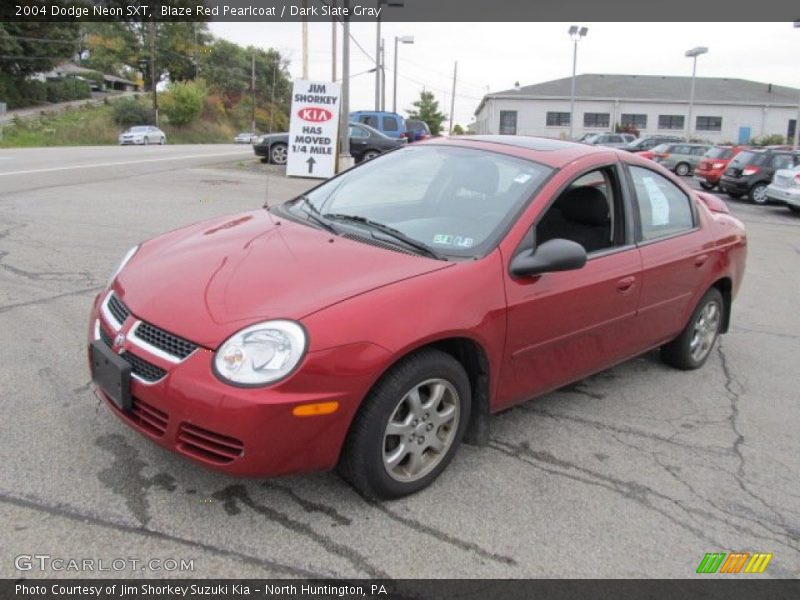 Blaze Red Pearlcoat / Dark Slate Gray 2004 Dodge Neon SXT