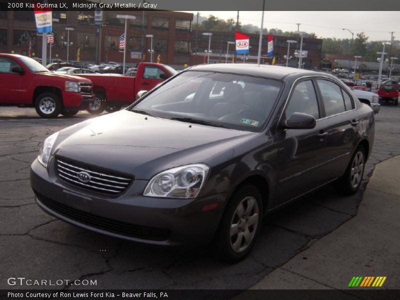 Midnight Gray Metallic / Gray 2008 Kia Optima LX