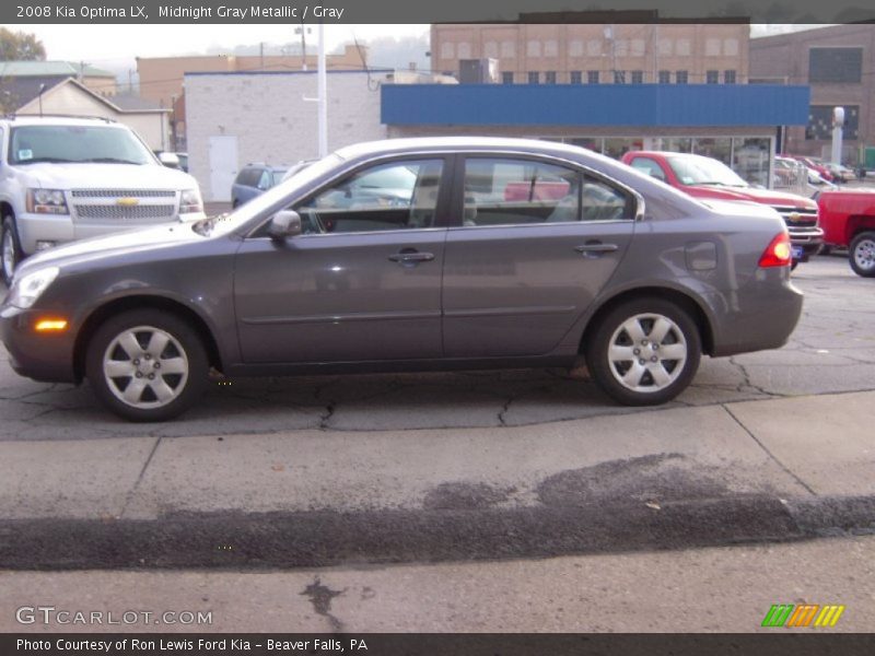 Midnight Gray Metallic / Gray 2008 Kia Optima LX