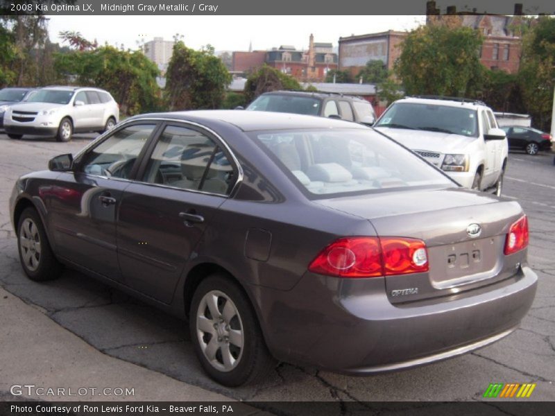 Midnight Gray Metallic / Gray 2008 Kia Optima LX