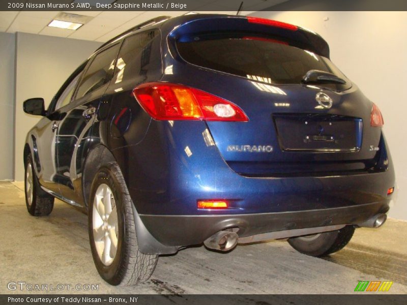Deep Sapphire Metallic / Beige 2009 Nissan Murano S AWD