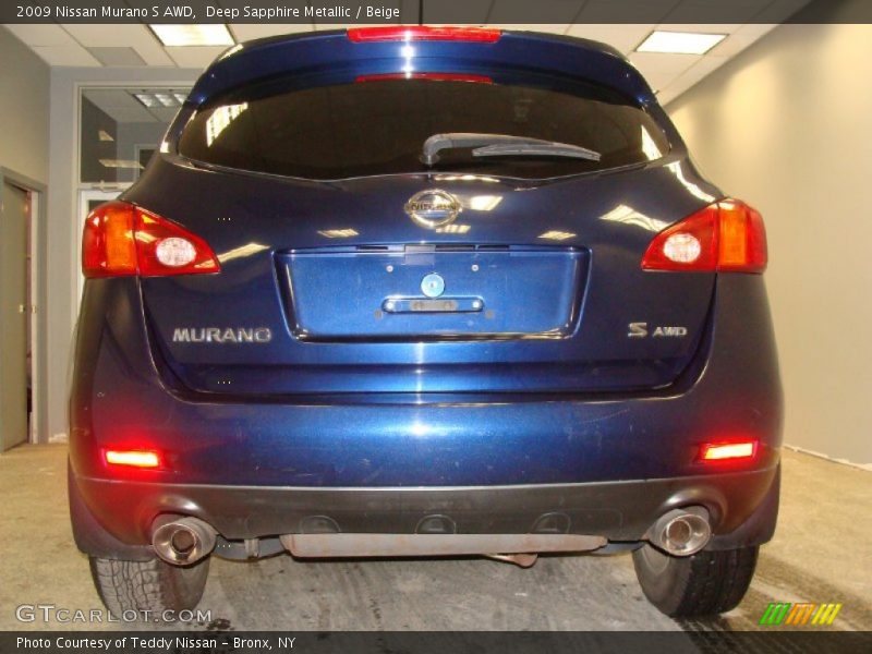 Deep Sapphire Metallic / Beige 2009 Nissan Murano S AWD