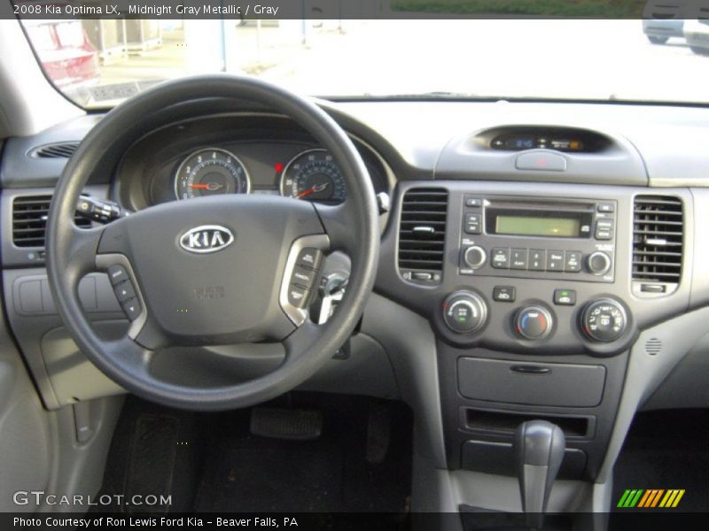 Midnight Gray Metallic / Gray 2008 Kia Optima LX