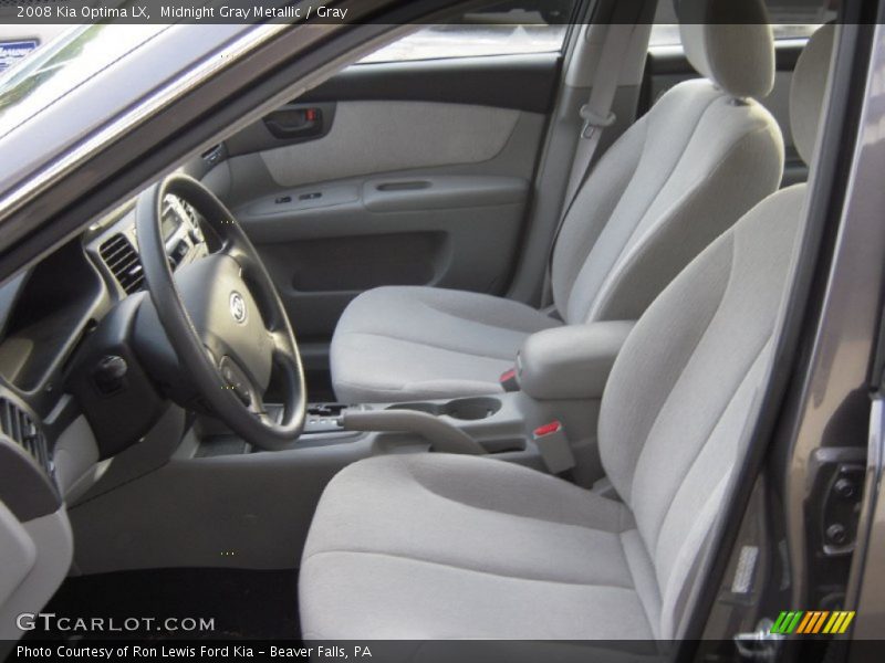 Midnight Gray Metallic / Gray 2008 Kia Optima LX