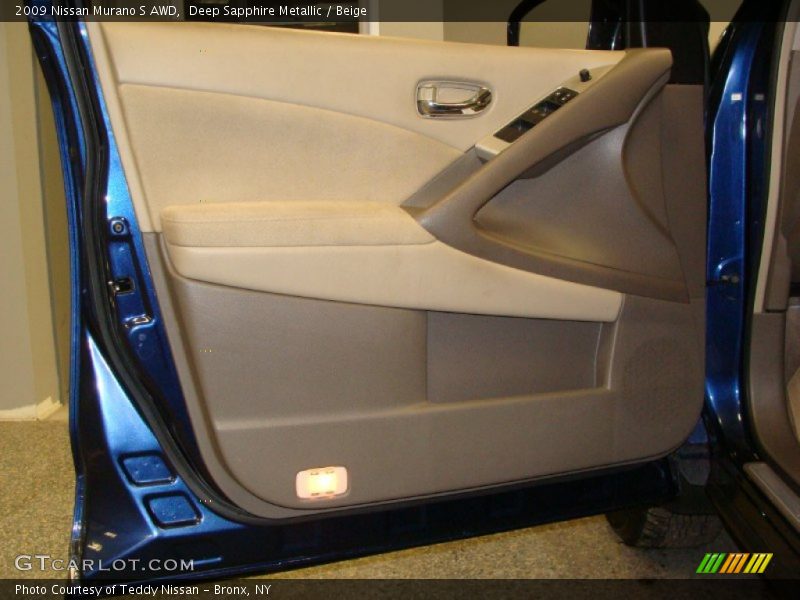 Deep Sapphire Metallic / Beige 2009 Nissan Murano S AWD