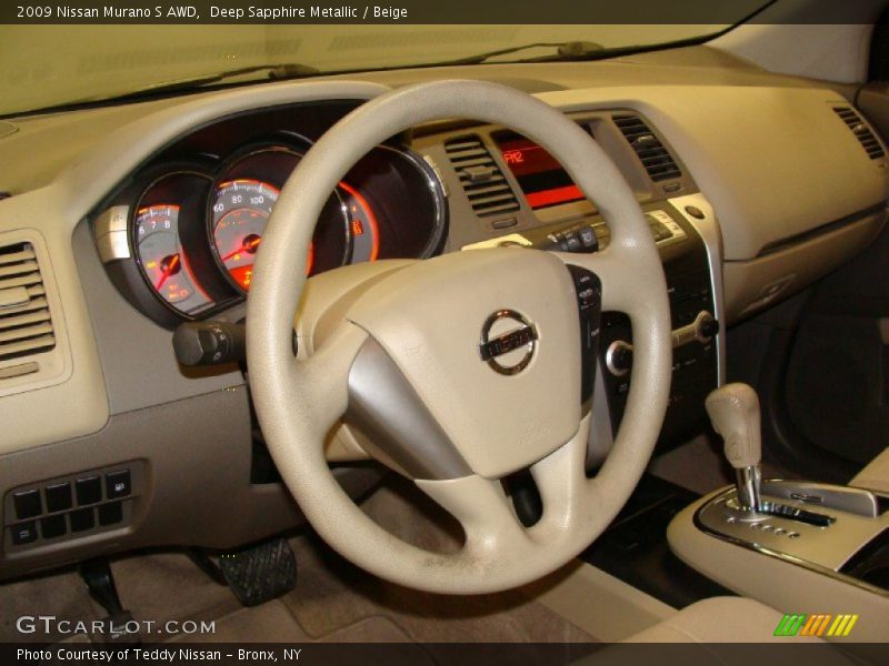 Deep Sapphire Metallic / Beige 2009 Nissan Murano S AWD