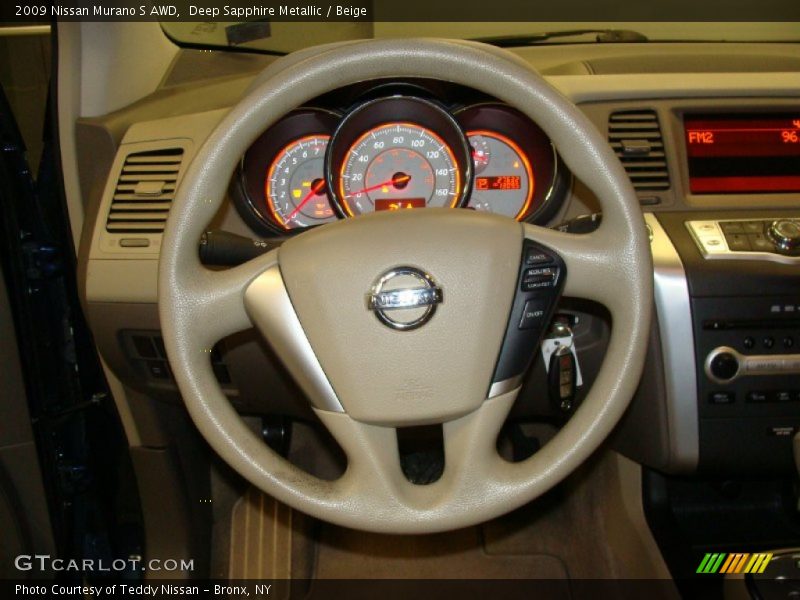 Deep Sapphire Metallic / Beige 2009 Nissan Murano S AWD