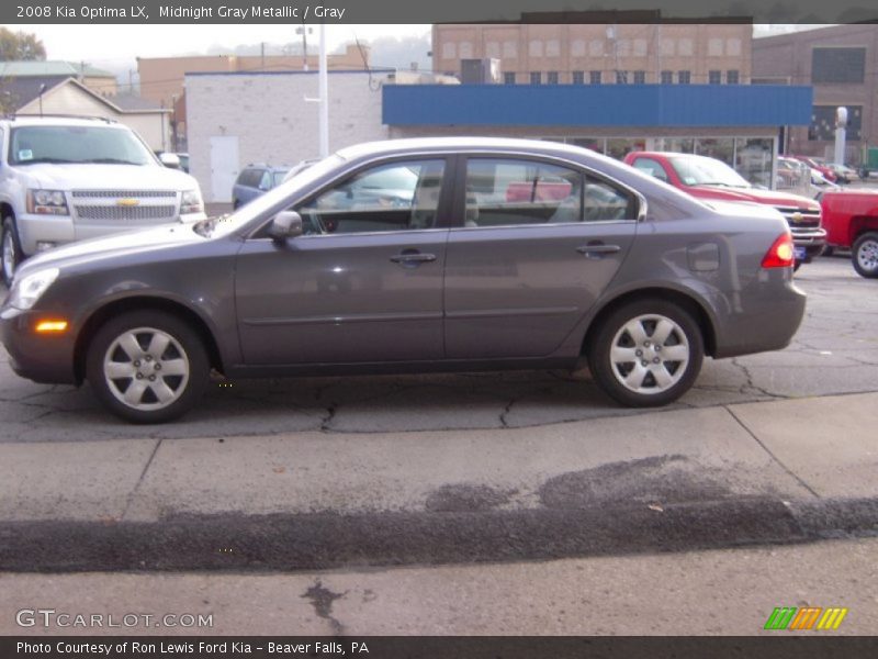 Midnight Gray Metallic / Gray 2008 Kia Optima LX