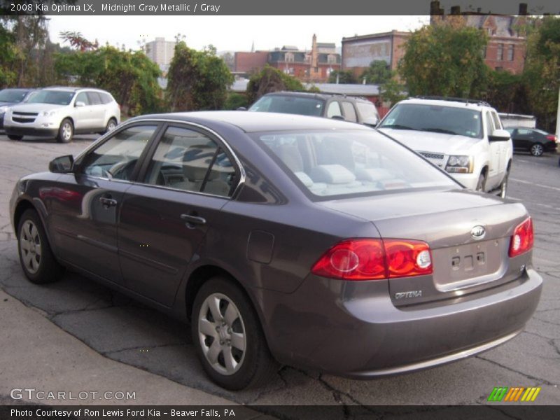 Midnight Gray Metallic / Gray 2008 Kia Optima LX