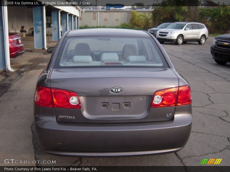 Midnight Gray Metallic / Gray 2008 Kia Optima LX