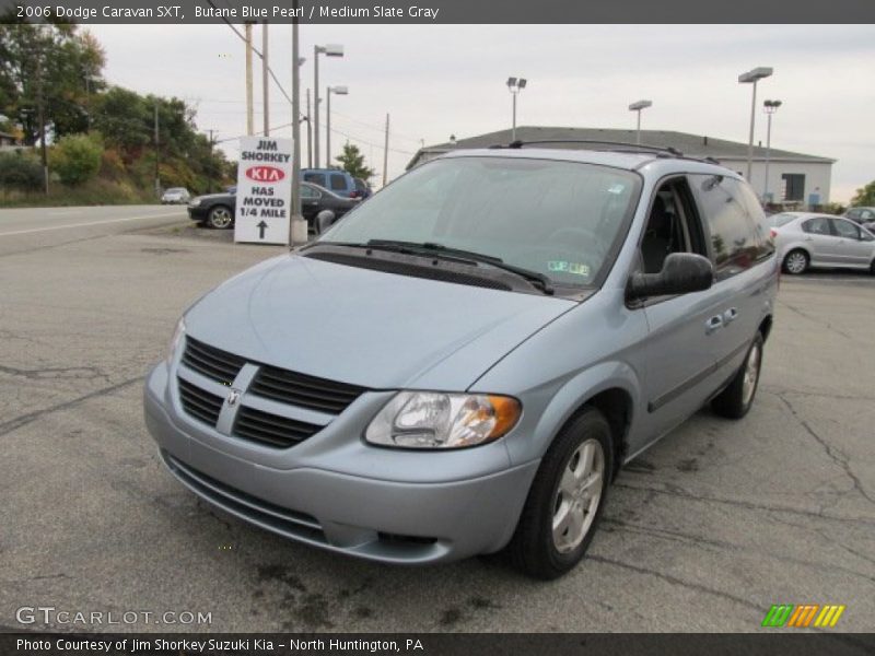 Butane Blue Pearl / Medium Slate Gray 2006 Dodge Caravan SXT