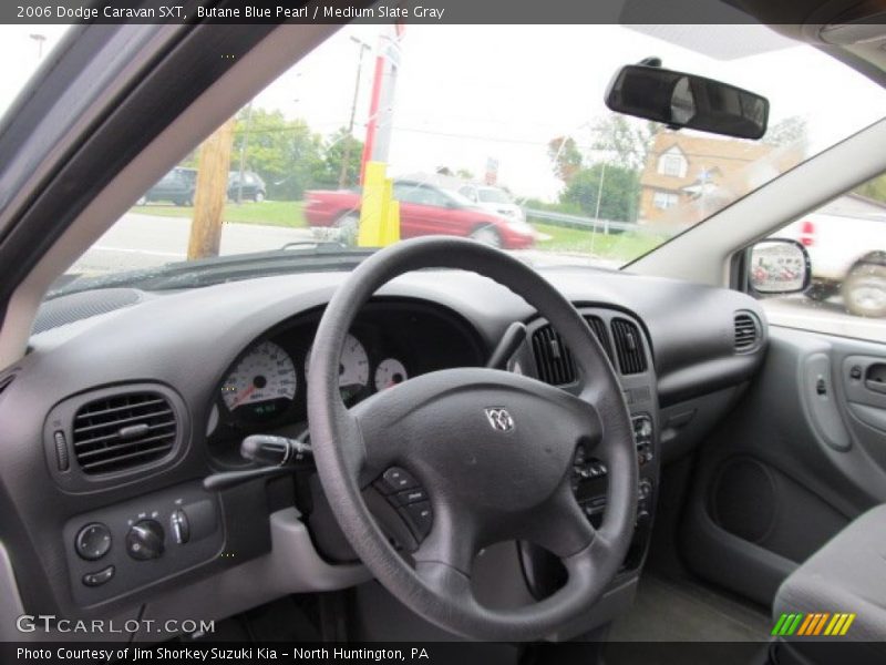 Butane Blue Pearl / Medium Slate Gray 2006 Dodge Caravan SXT