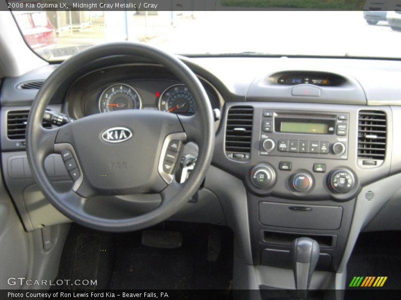 Midnight Gray Metallic / Gray 2008 Kia Optima LX