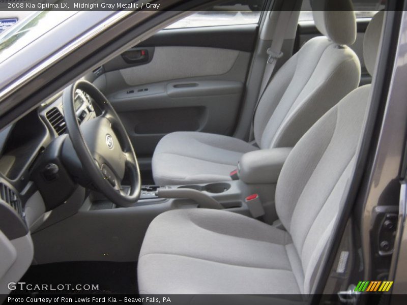 Midnight Gray Metallic / Gray 2008 Kia Optima LX