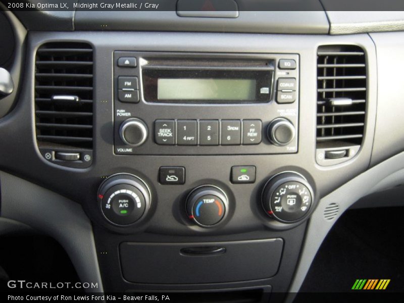 Midnight Gray Metallic / Gray 2008 Kia Optima LX