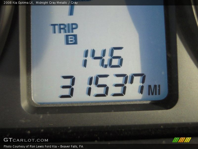 Midnight Gray Metallic / Gray 2008 Kia Optima LX