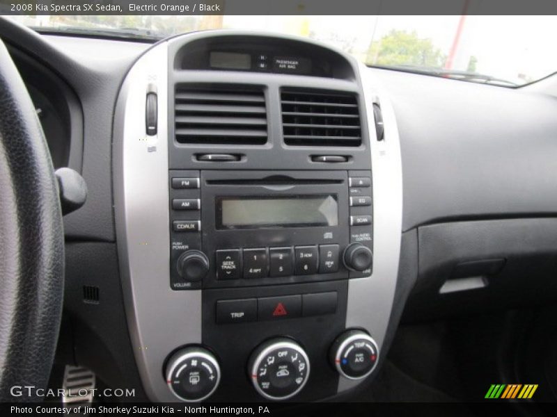 Electric Orange / Black 2008 Kia Spectra SX Sedan