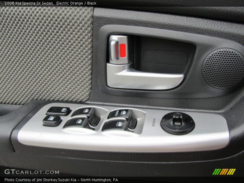 Electric Orange / Black 2008 Kia Spectra SX Sedan