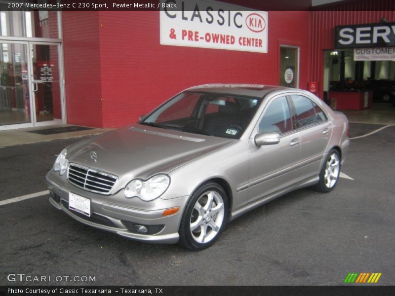 Pewter Metallic / Black 2007 Mercedes-Benz C 230 Sport