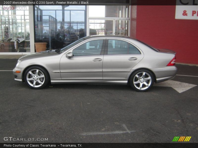 Pewter Metallic / Black 2007 Mercedes-Benz C 230 Sport