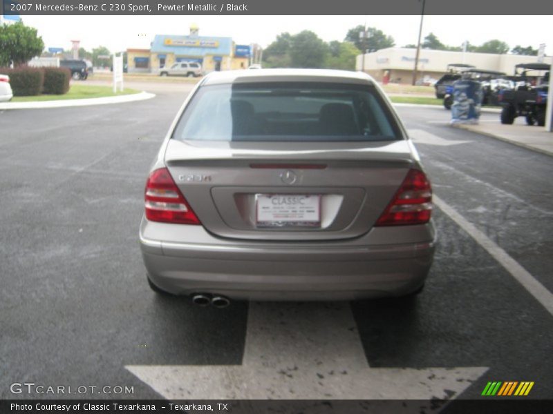 Pewter Metallic / Black 2007 Mercedes-Benz C 230 Sport