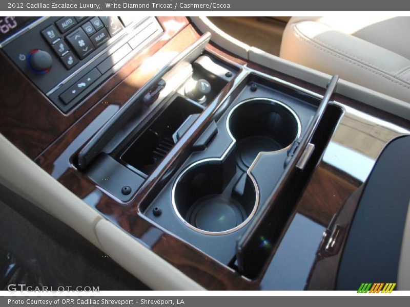 White Diamond Tricoat / Cashmere/Cocoa 2012 Cadillac Escalade Luxury