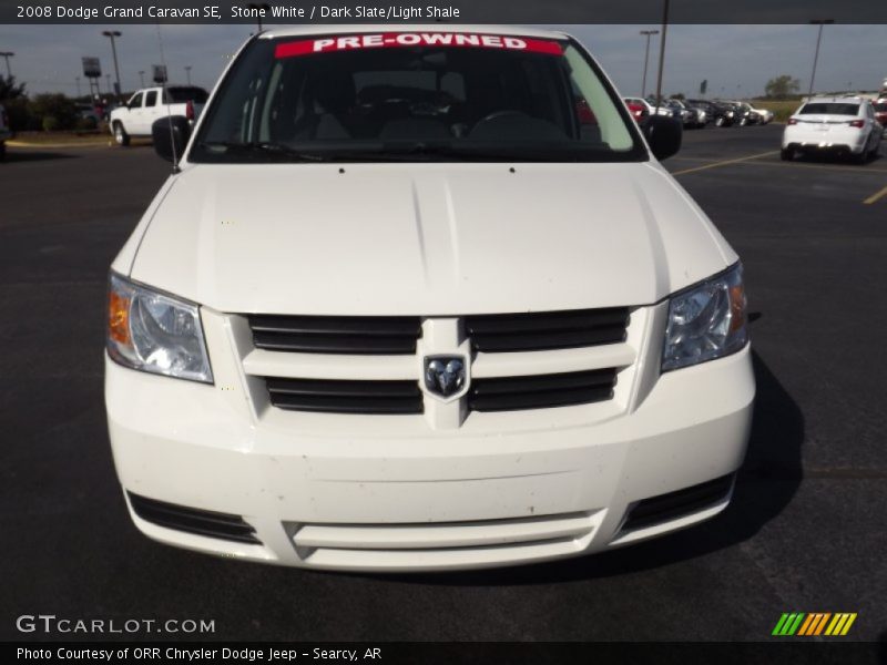 Stone White / Dark Slate/Light Shale 2008 Dodge Grand Caravan SE