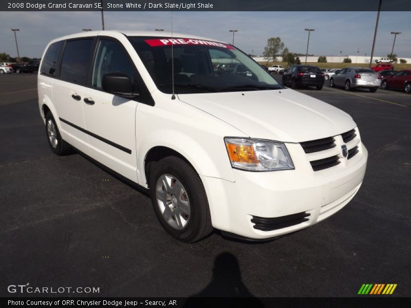 Stone White / Dark Slate/Light Shale 2008 Dodge Grand Caravan SE