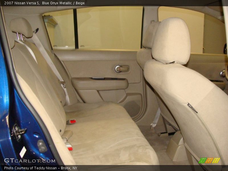 Blue Onyx Metallic / Beige 2007 Nissan Versa S