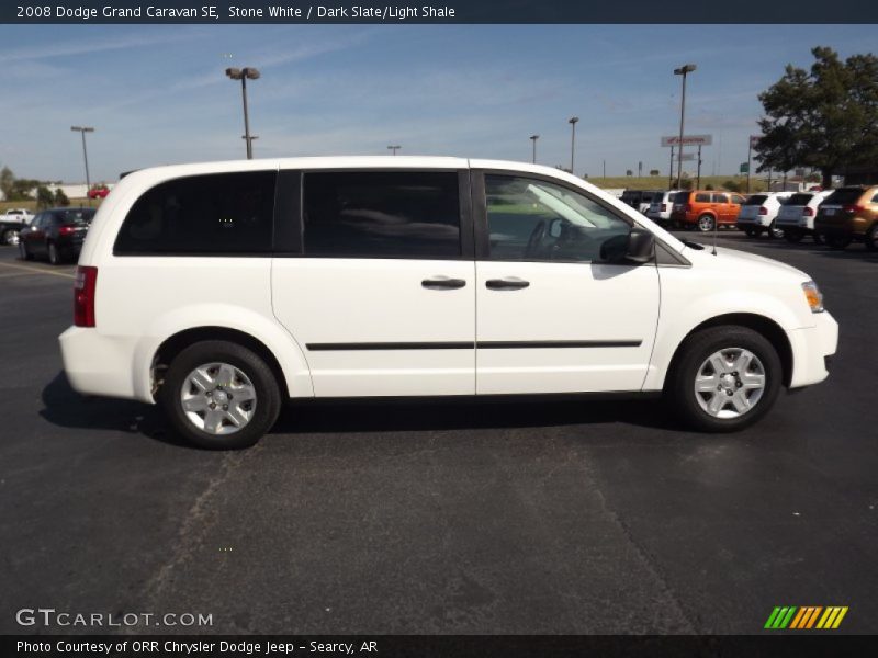 Stone White / Dark Slate/Light Shale 2008 Dodge Grand Caravan SE