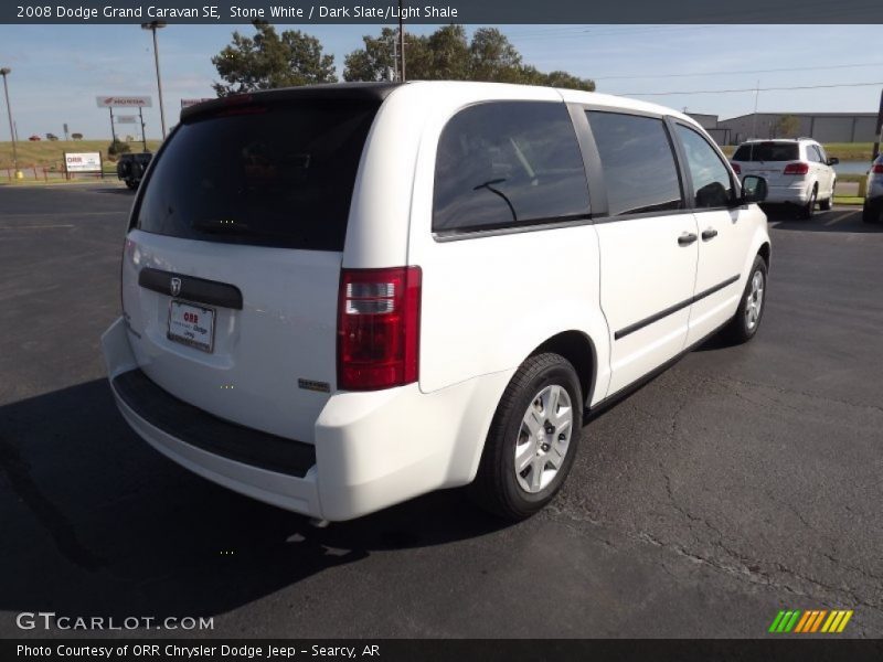 Stone White / Dark Slate/Light Shale 2008 Dodge Grand Caravan SE
