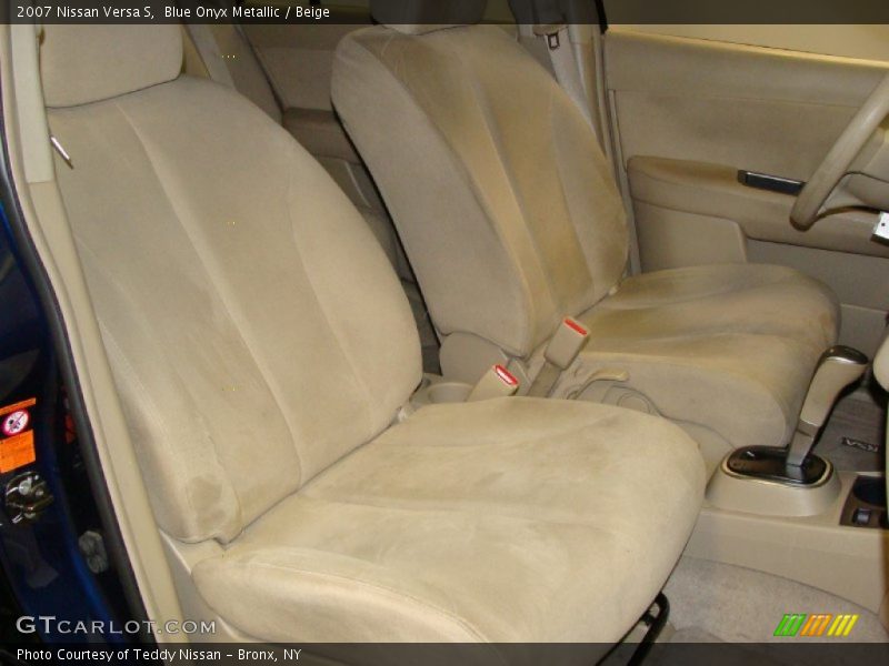 Blue Onyx Metallic / Beige 2007 Nissan Versa S