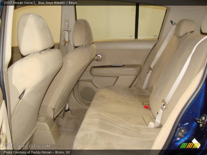 Blue Onyx Metallic / Beige 2007 Nissan Versa S