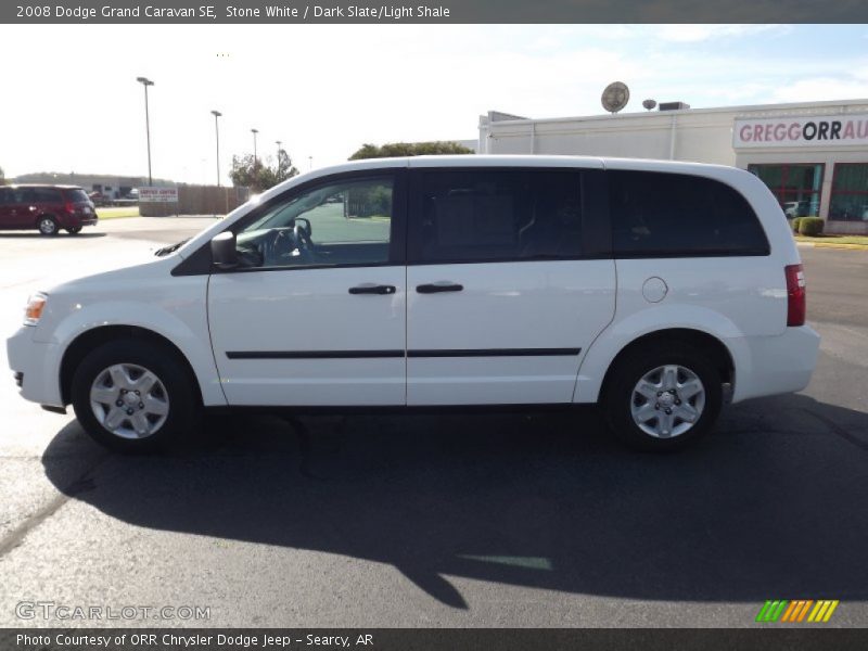 Stone White / Dark Slate/Light Shale 2008 Dodge Grand Caravan SE