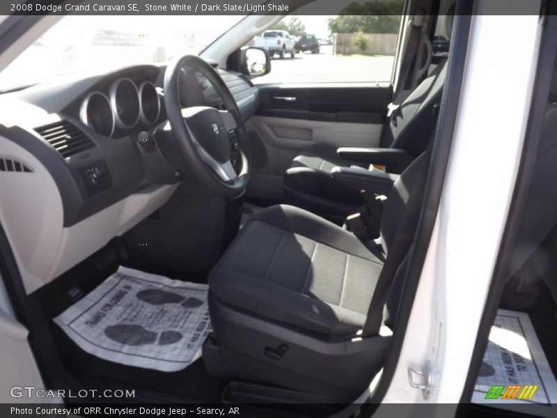 Stone White / Dark Slate/Light Shale 2008 Dodge Grand Caravan SE