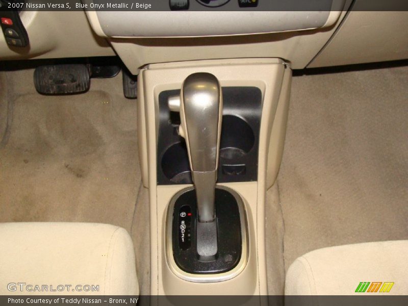 Blue Onyx Metallic / Beige 2007 Nissan Versa S