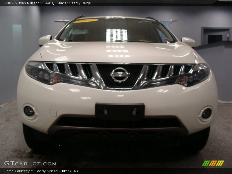 Glacier Pearl / Beige 2009 Nissan Murano SL AWD