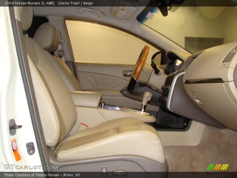 Glacier Pearl / Beige 2009 Nissan Murano SL AWD