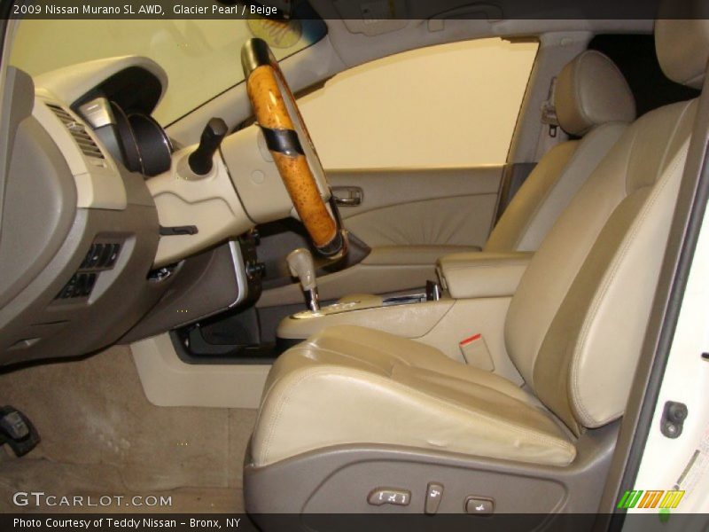 Glacier Pearl / Beige 2009 Nissan Murano SL AWD