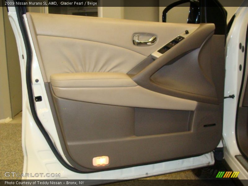 Glacier Pearl / Beige 2009 Nissan Murano SL AWD