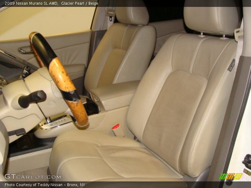 Glacier Pearl / Beige 2009 Nissan Murano SL AWD