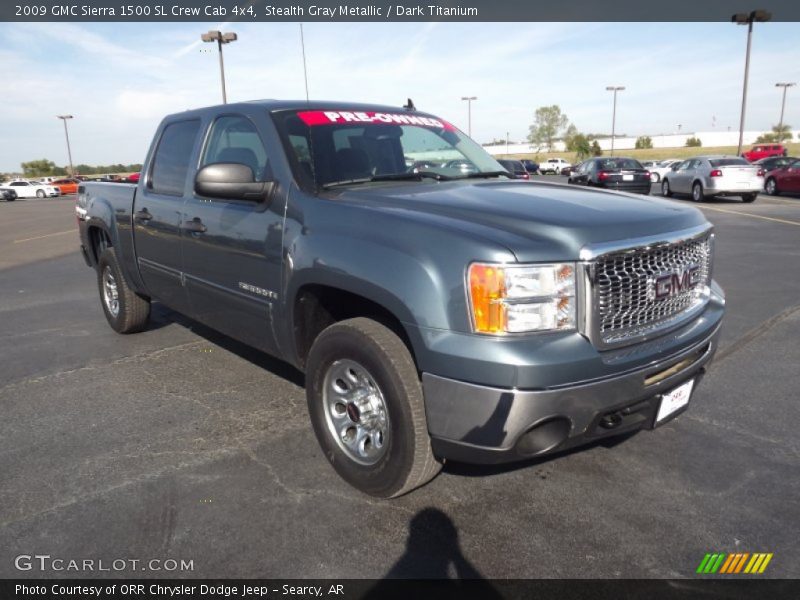 Stealth Gray Metallic / Dark Titanium 2009 GMC Sierra 1500 SL Crew Cab 4x4