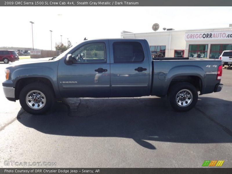 Stealth Gray Metallic / Dark Titanium 2009 GMC Sierra 1500 SL Crew Cab 4x4
