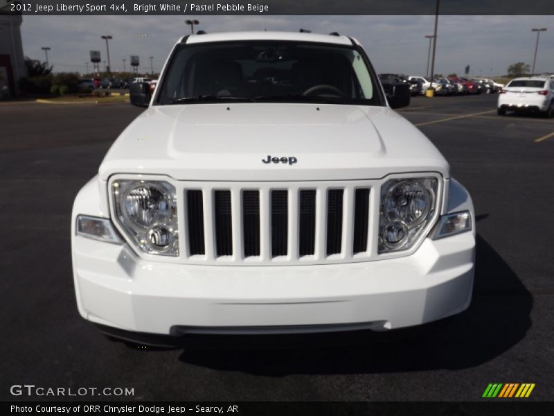Bright White / Pastel Pebble Beige 2012 Jeep Liberty Sport 4x4