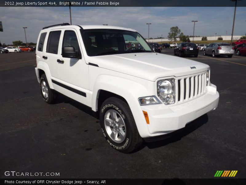 Bright White / Pastel Pebble Beige 2012 Jeep Liberty Sport 4x4