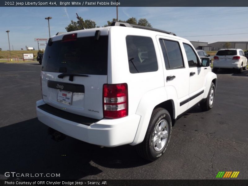Bright White / Pastel Pebble Beige 2012 Jeep Liberty Sport 4x4