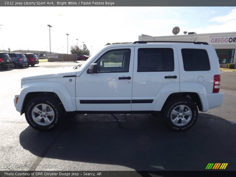 Bright White / Pastel Pebble Beige 2012 Jeep Liberty Sport 4x4