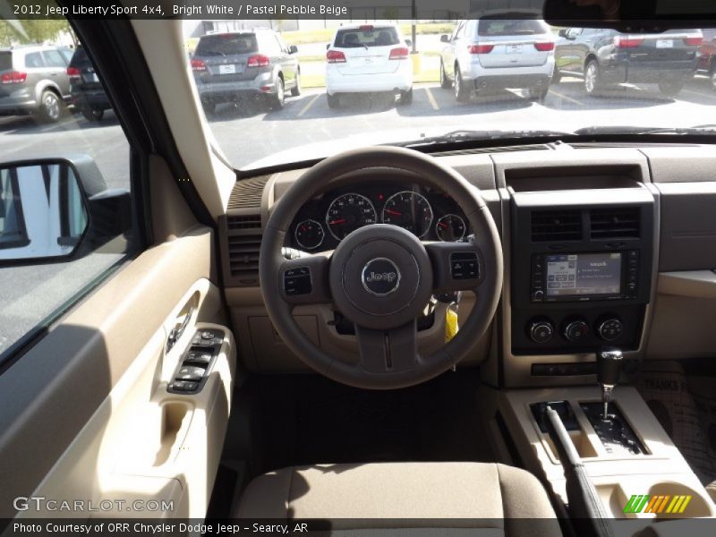 Bright White / Pastel Pebble Beige 2012 Jeep Liberty Sport 4x4