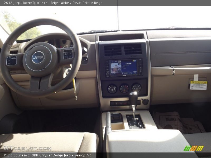 Bright White / Pastel Pebble Beige 2012 Jeep Liberty Sport 4x4