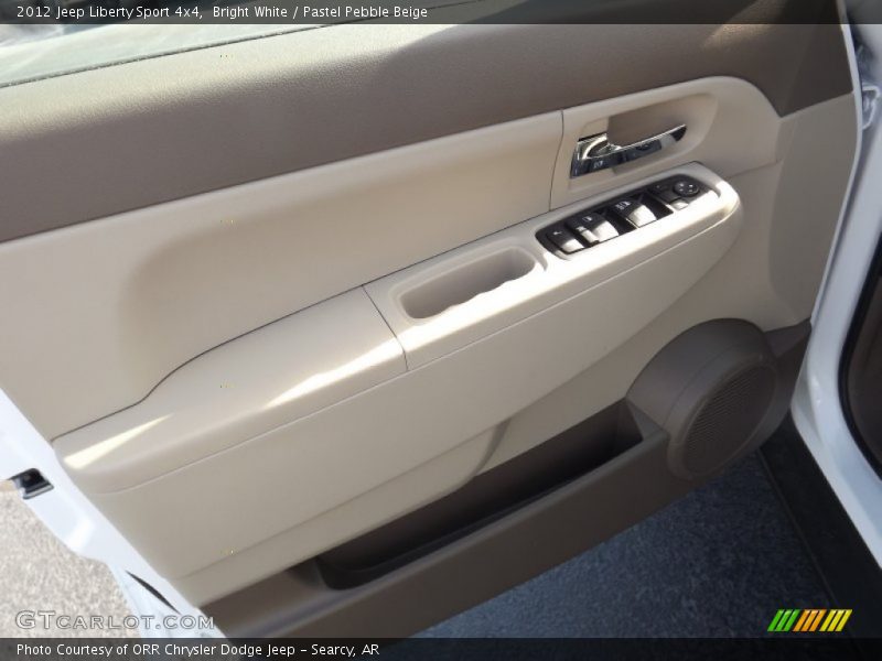 Bright White / Pastel Pebble Beige 2012 Jeep Liberty Sport 4x4